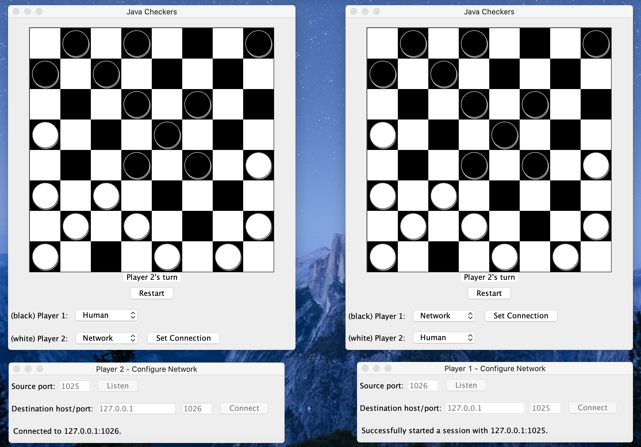 Network Game Setup Example