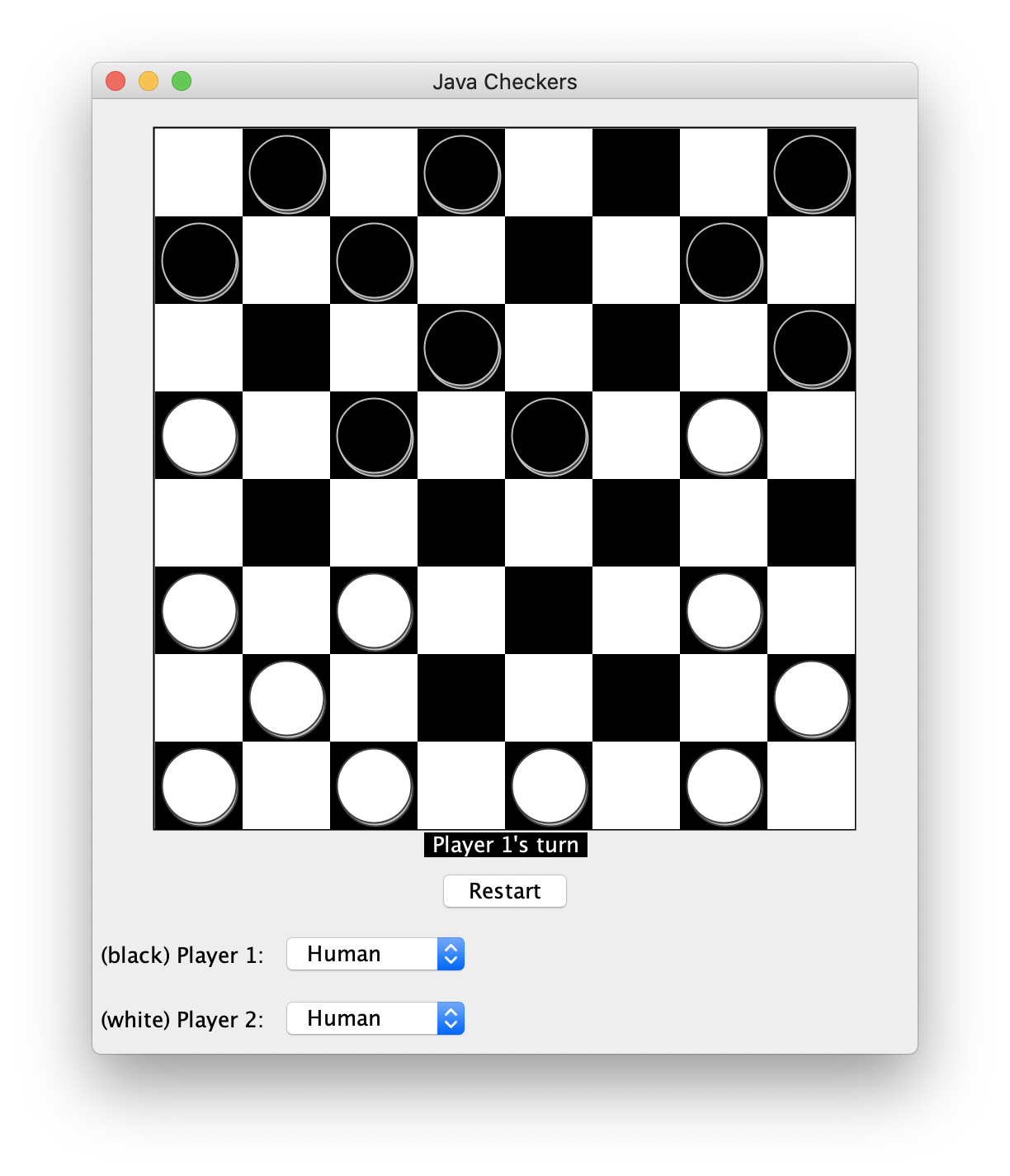 Sample Checkers Game