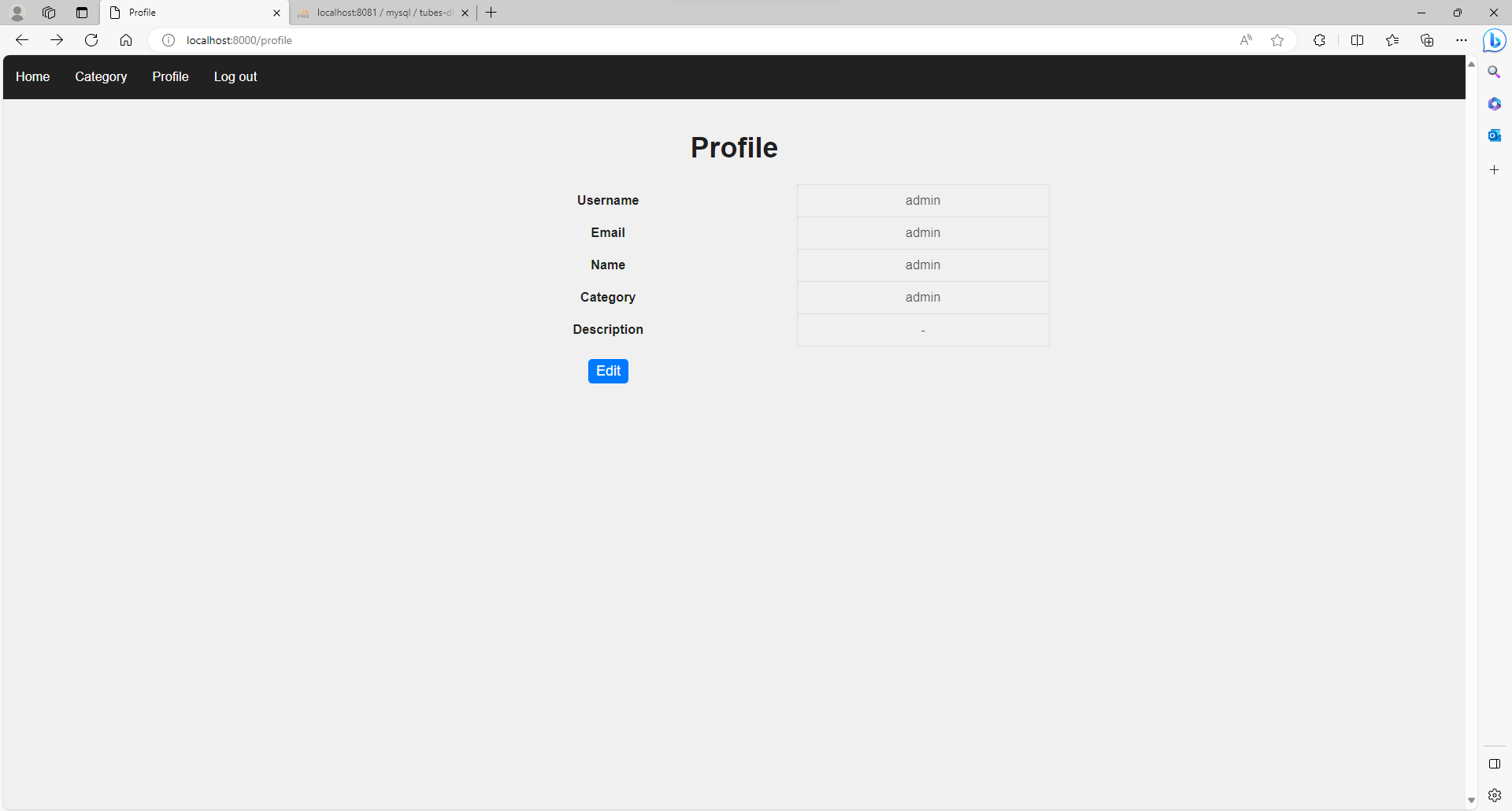 Profile Page