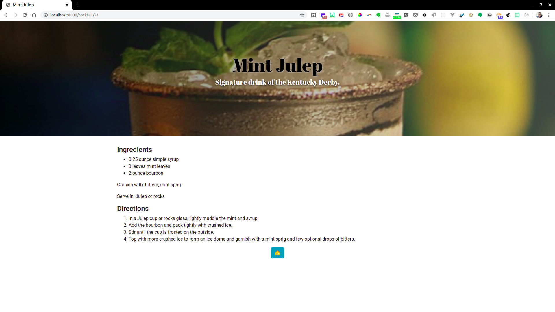 Mint Julep Page