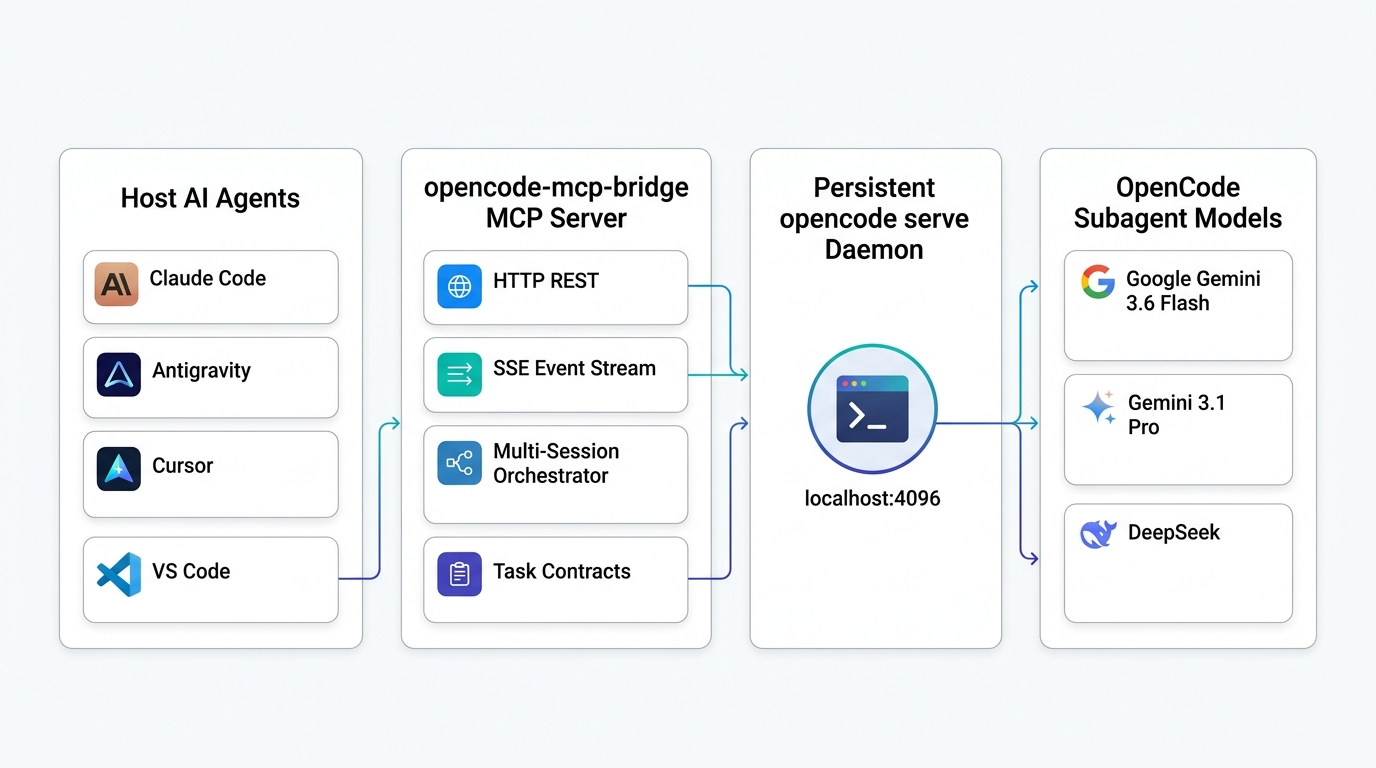 opencode-mcp-bridge Architecture Infographic