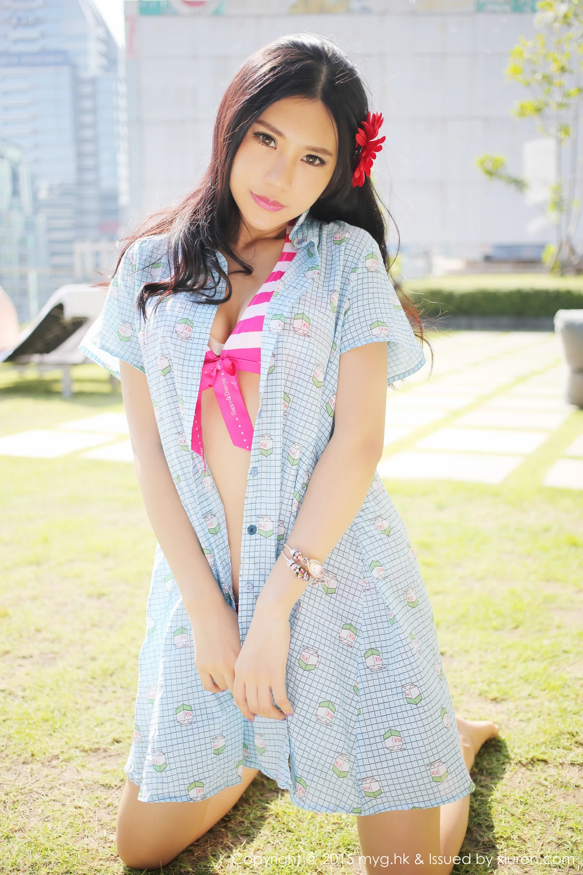 MyGirl美媛馆 Vol.091_嫩模绮里嘉ula泰国旅拍性感红色比基尼完美身材写真54P - 4