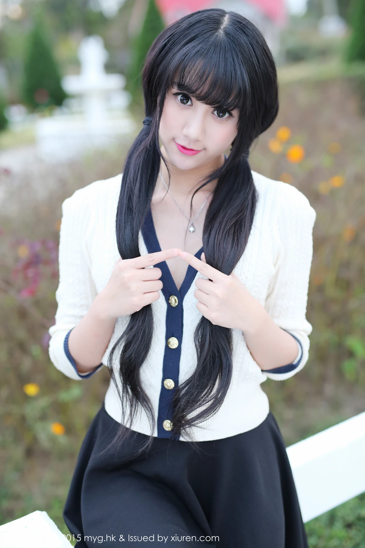 MyGirl美媛馆 Vol.102_嫩模杨晓青儿泰国Pai县旅拍白色蕾丝袜诱惑翘臀写真60P - 6