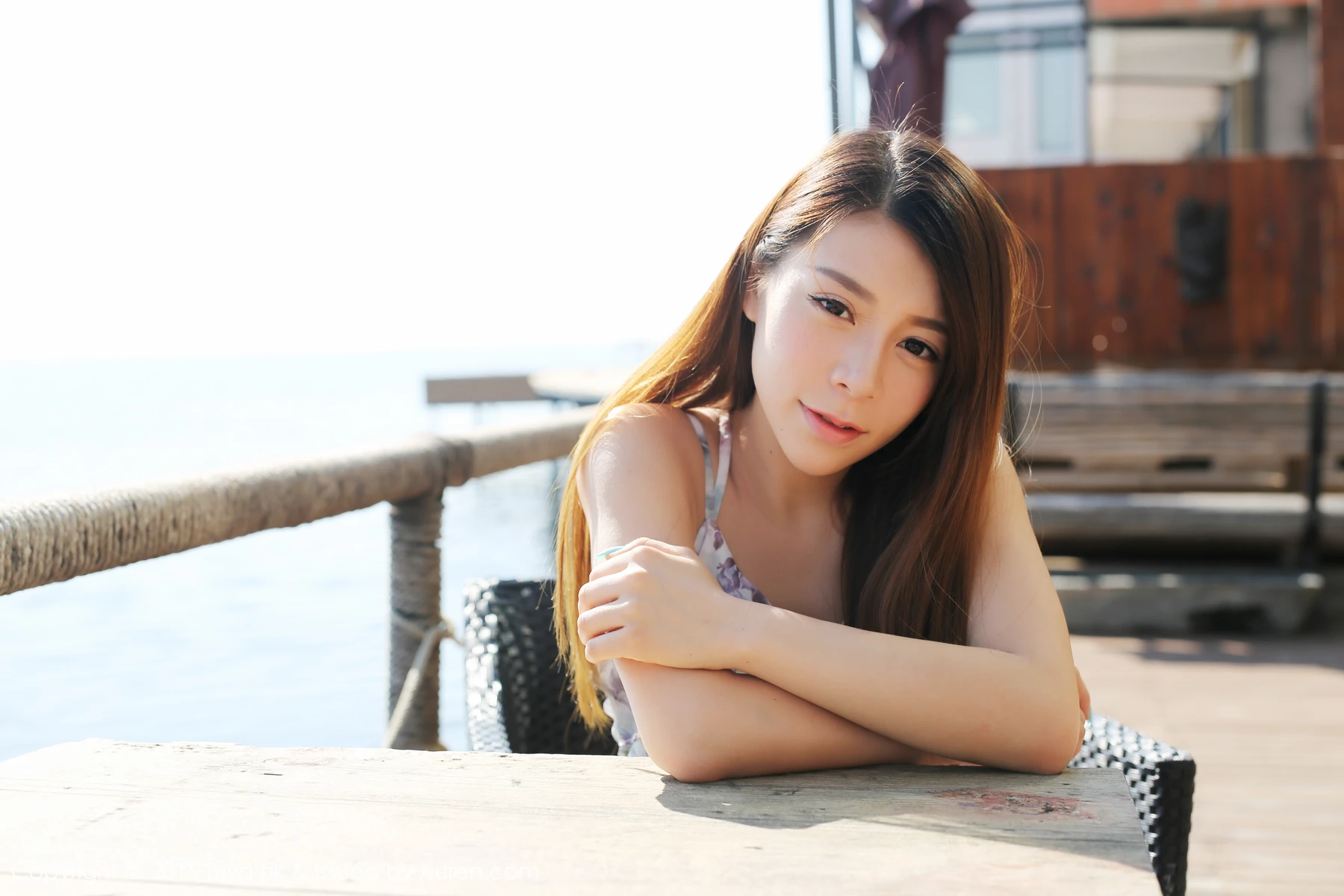 MyGirl美媛馆 Vol.106_嫩模vetiver嘉宝贝儿大理旅拍连身花长裙清新迷人写真50P - 3