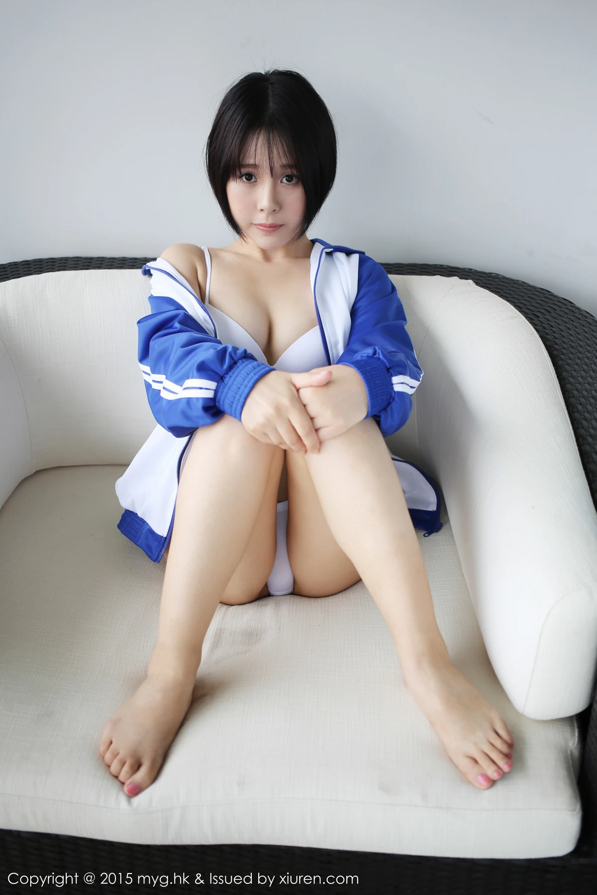 MyGirl美媛馆 Vol.153_嫩模Evelyn艾莉三亚旅拍白色内衣撩人姿势诱惑写真49P - 7