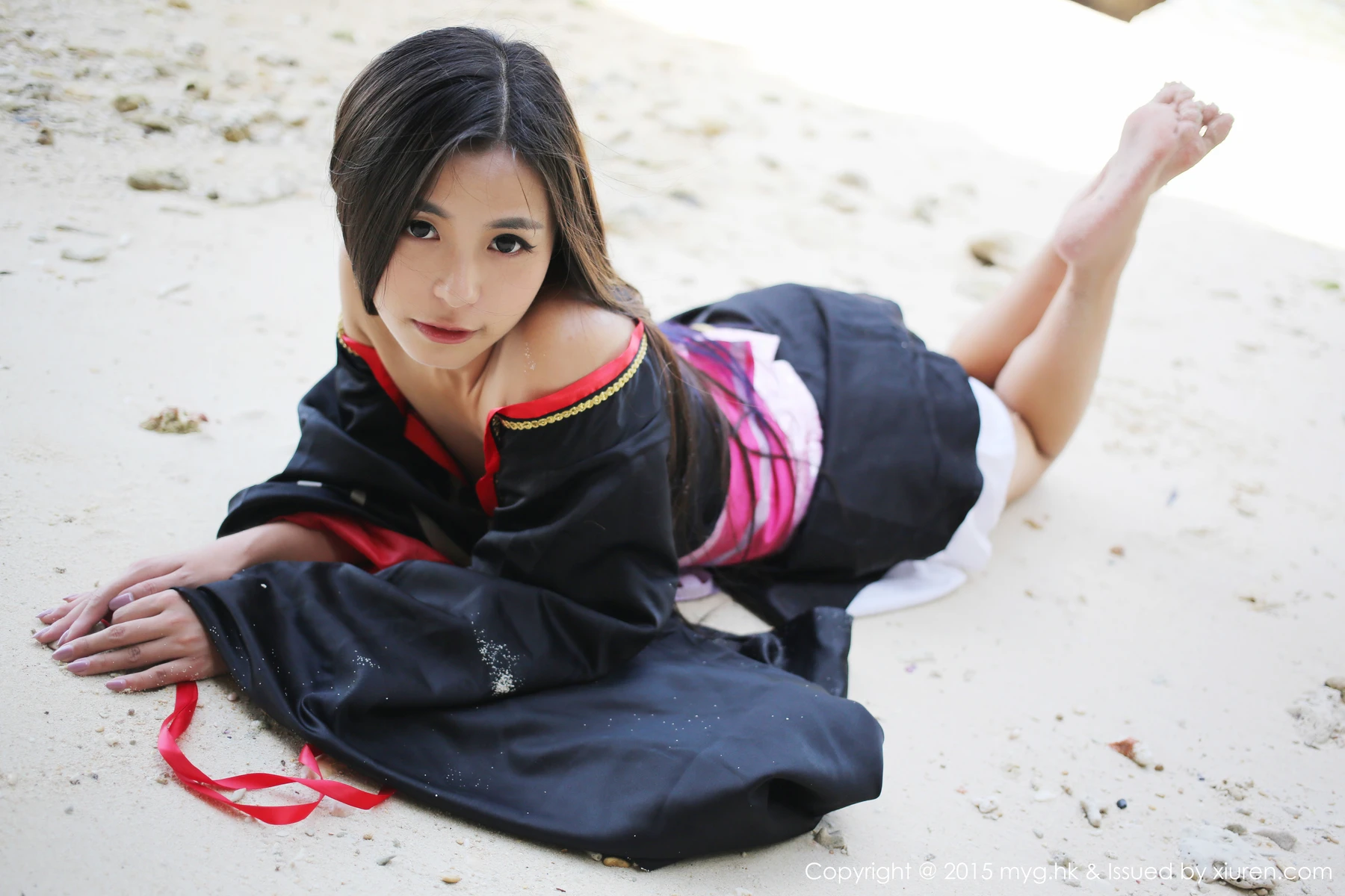 MyGirl美媛馆 Vol.136_嫩模Moa小姐菲律宾长滩旅拍日本和服秀完美曲线写真61P - 3