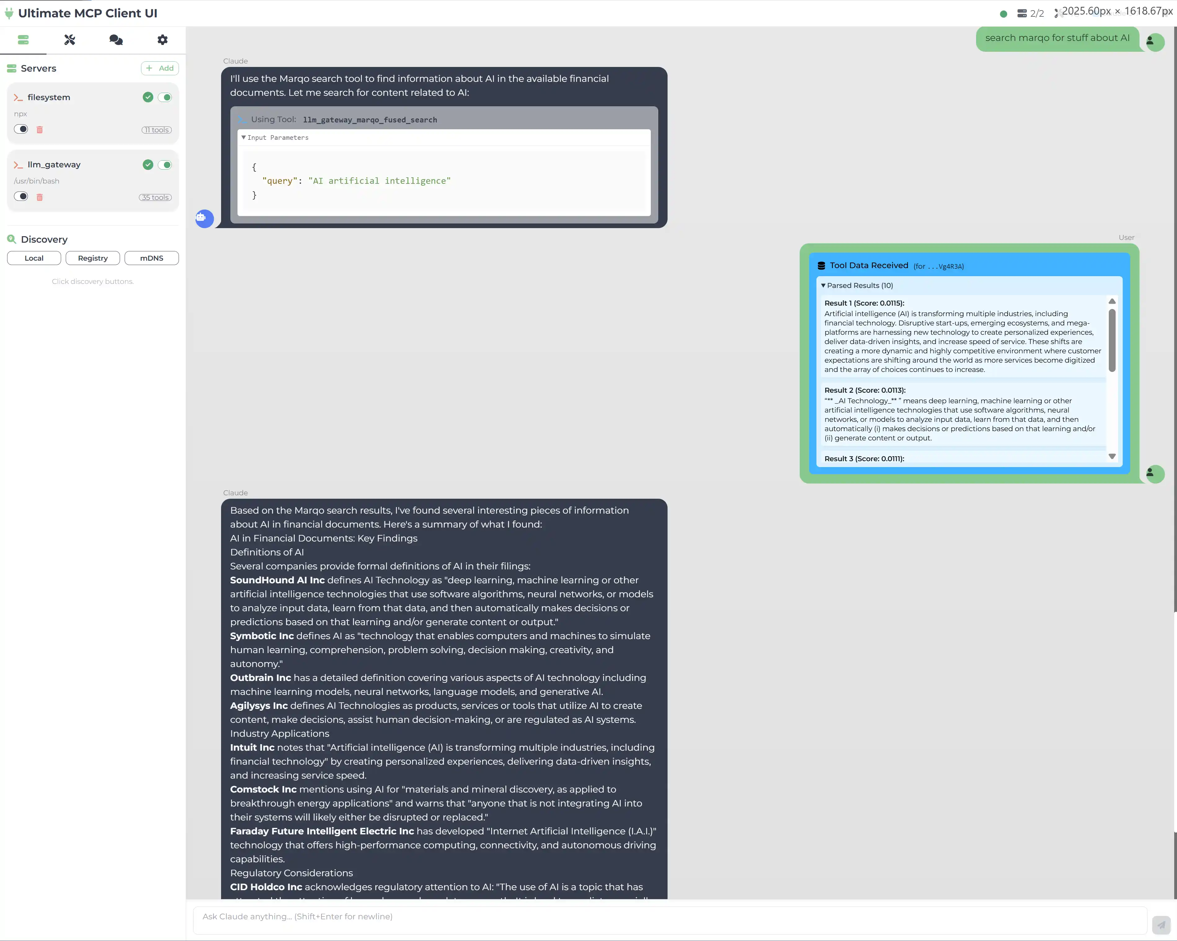 Web UI Conversation Branching View