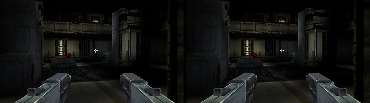 The same alien attack with original damage and with 50%