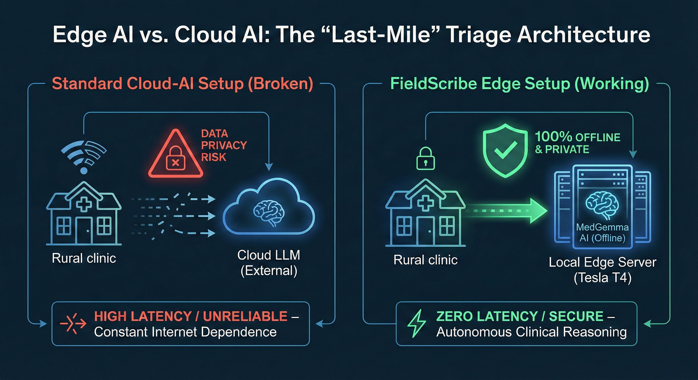 Edge vs cloud triage architecture