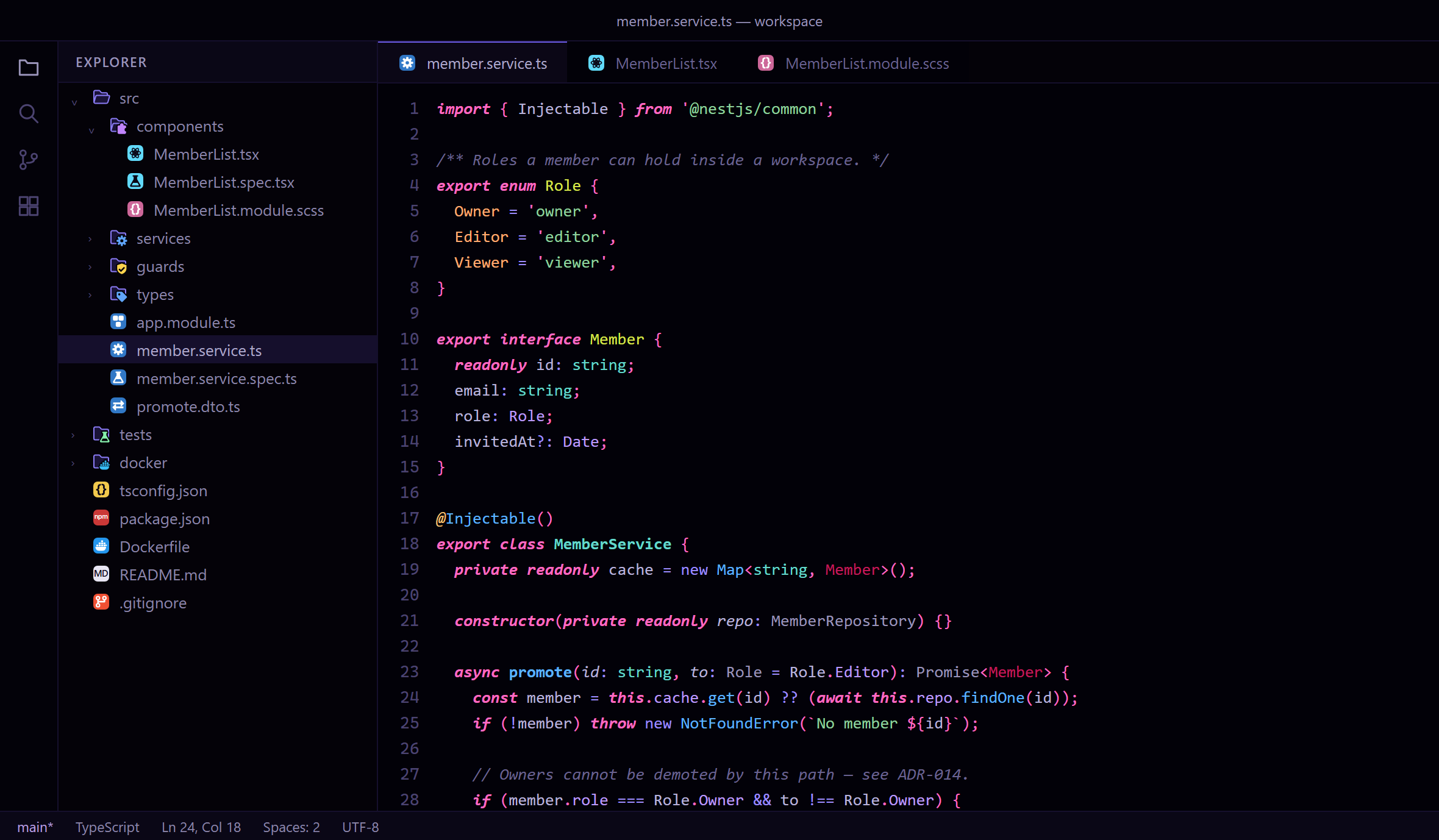 Midnight Indigo — the color theme and the icon set