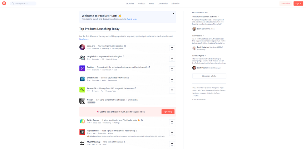 Парсер Product Hunt