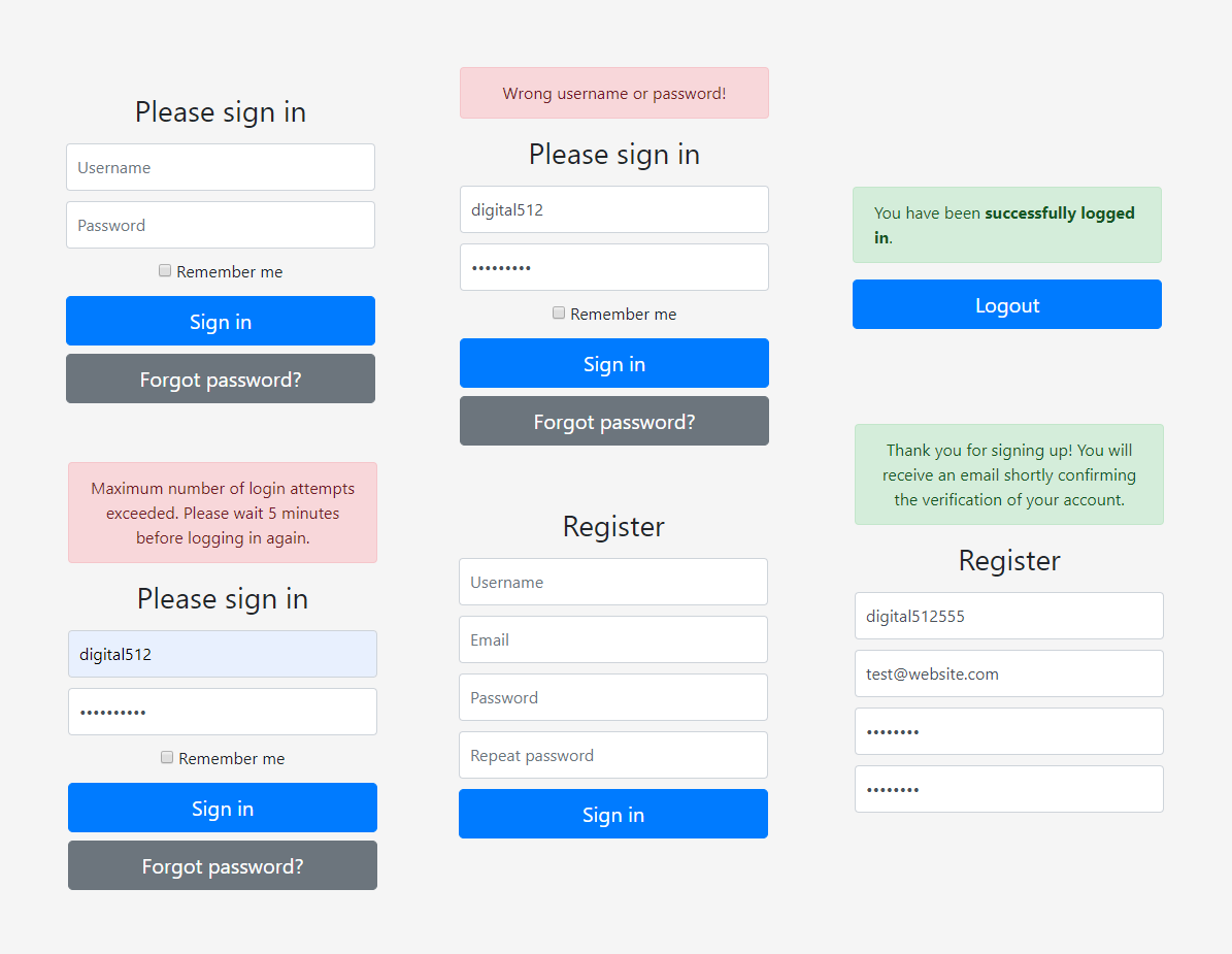 GitHub - Digital-512/expressjs-login: Simple and secure ExpressJS login ...