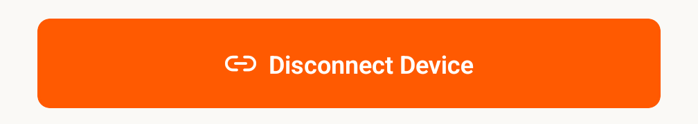 The Disconnect Device button at the bottom of the device settings screen