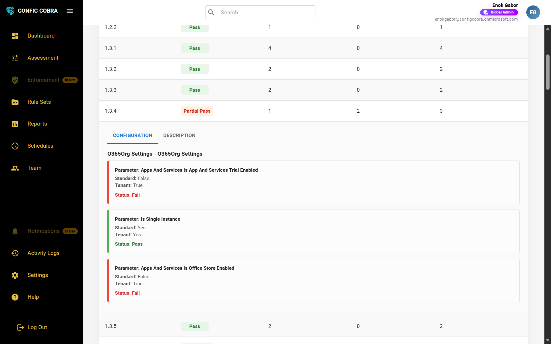 Explore report details