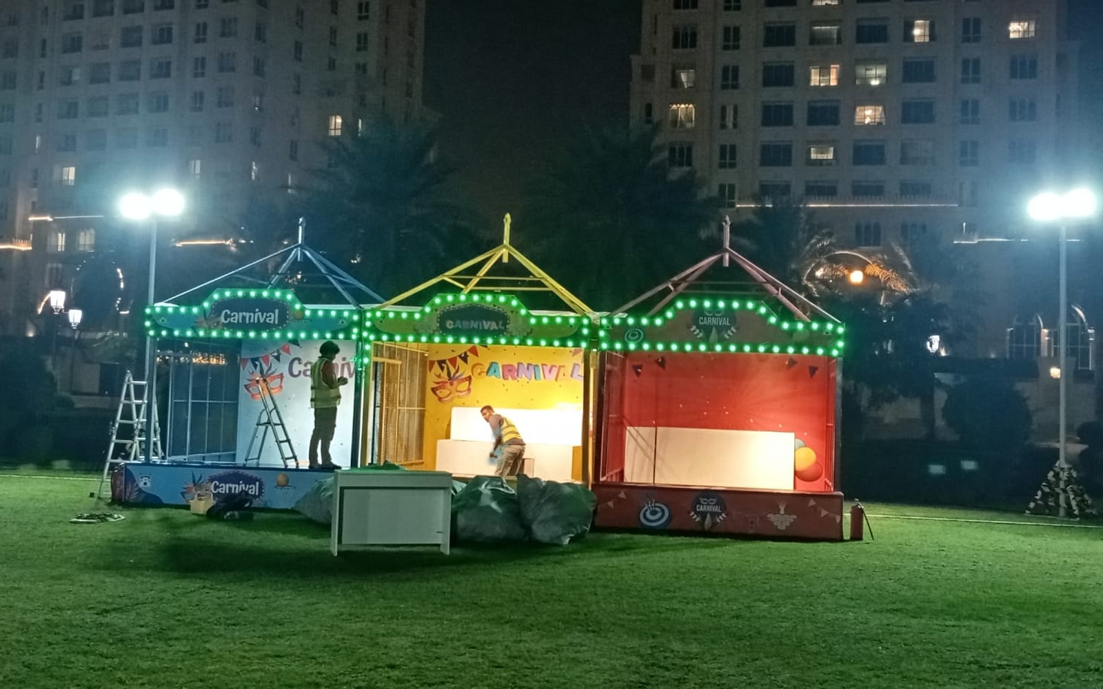 Three Adventure event setup in Doha