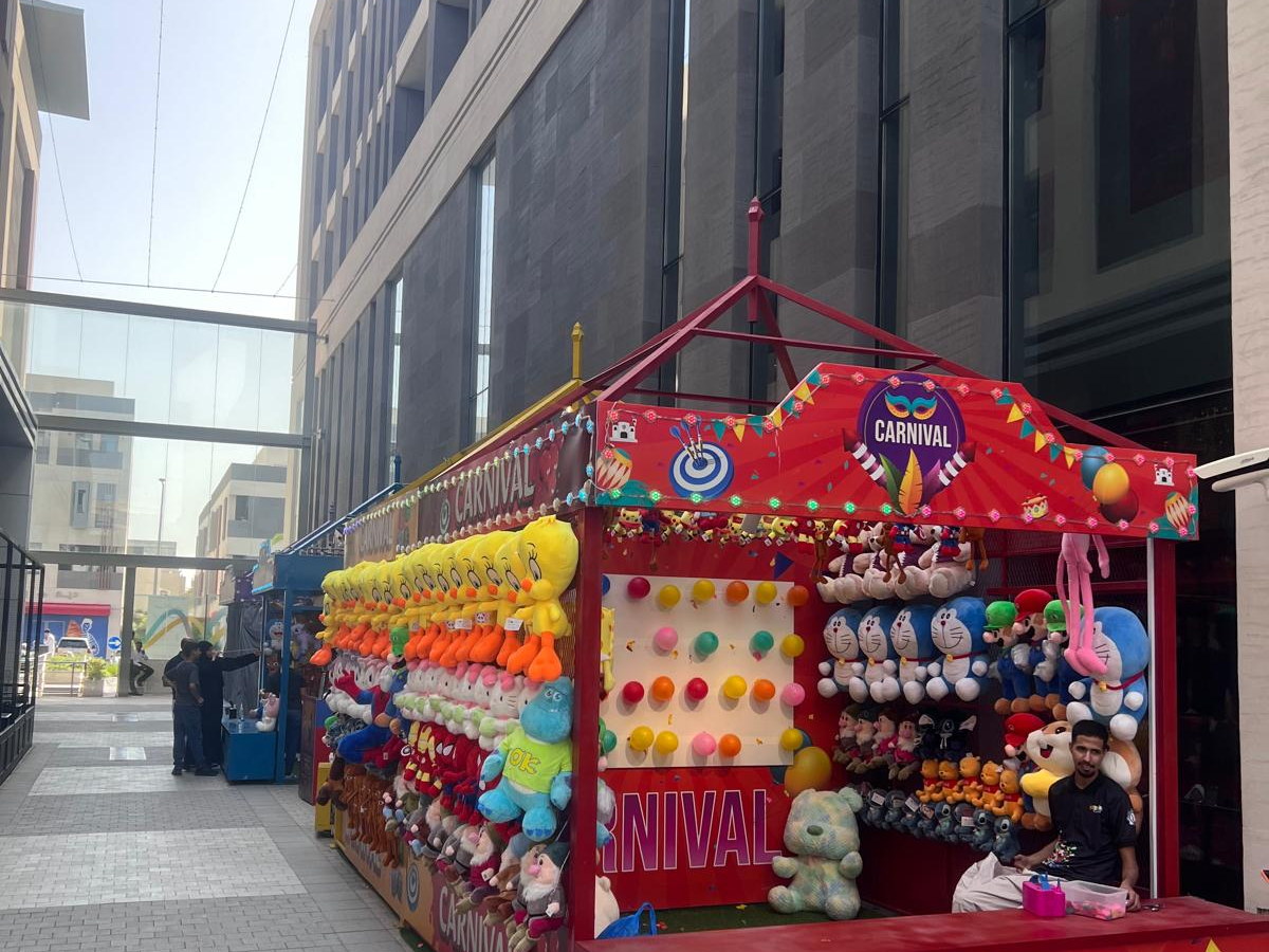 Carnival booth and prizes