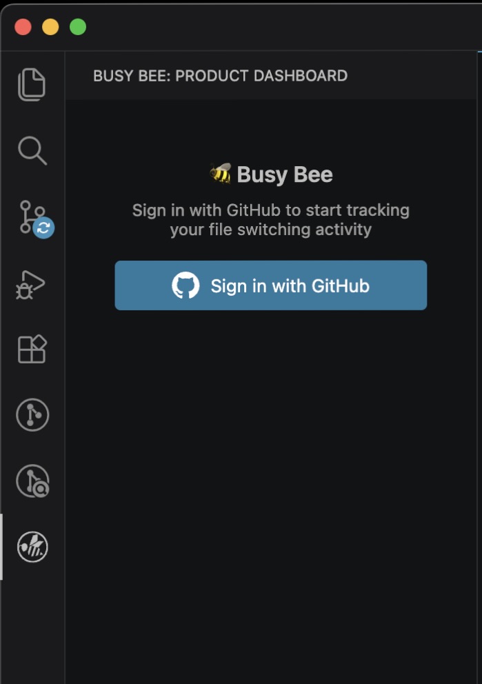 Busy Bee activity bar
