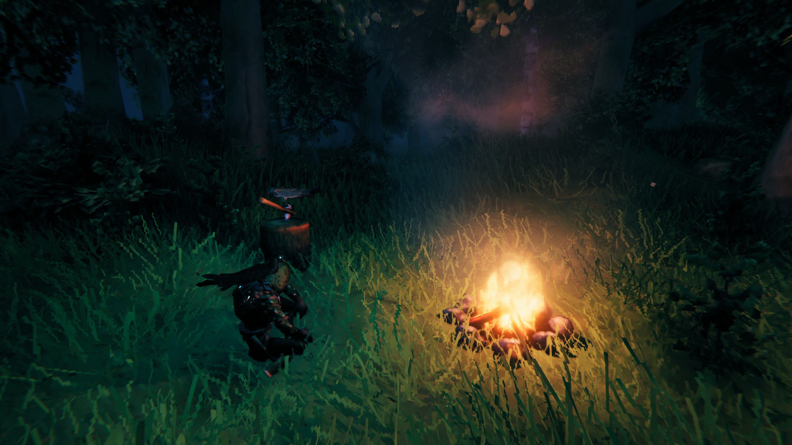 By the fire