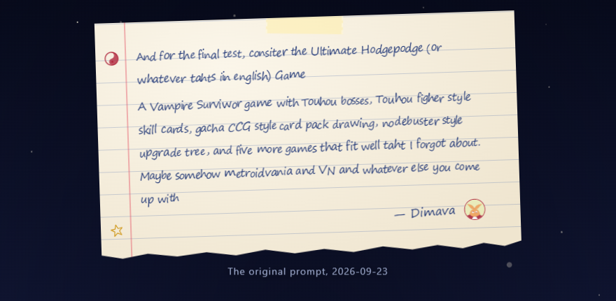 The original prompt