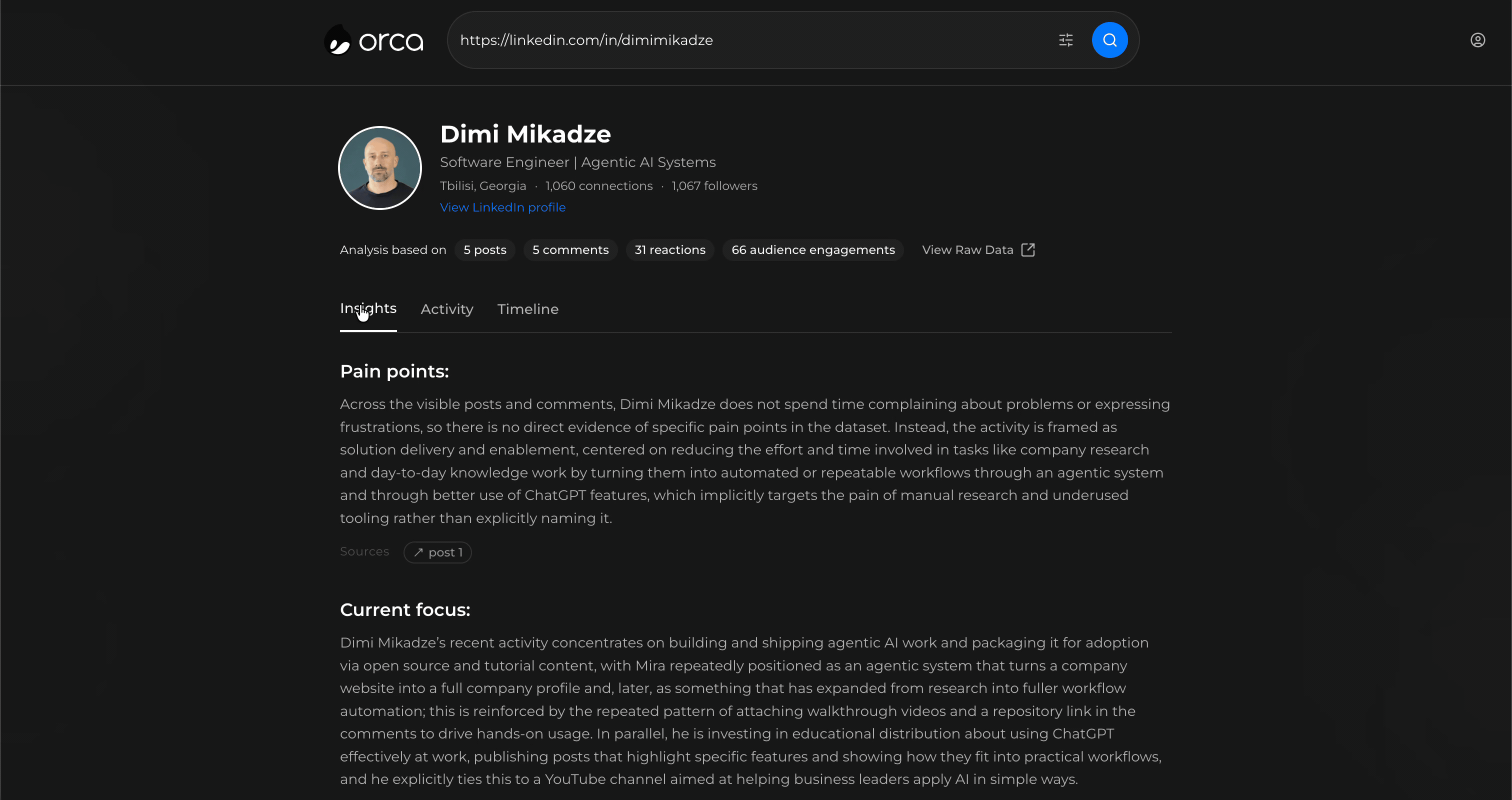 Orca Demo