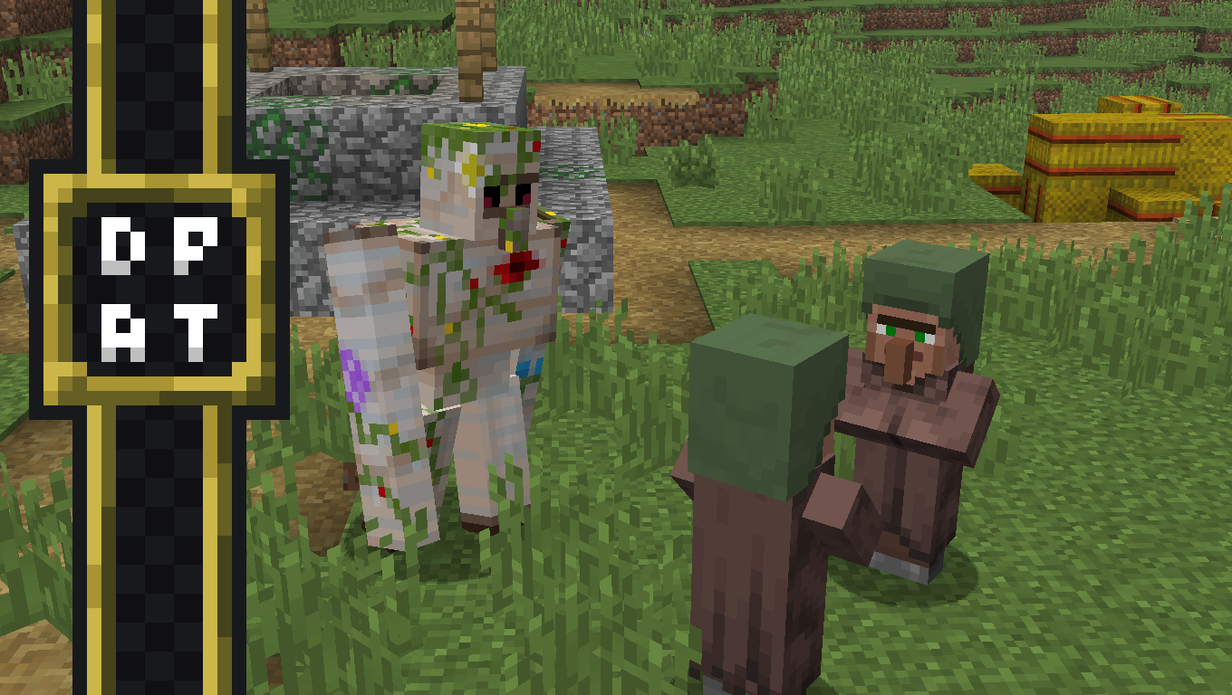 Iron Golem in a village