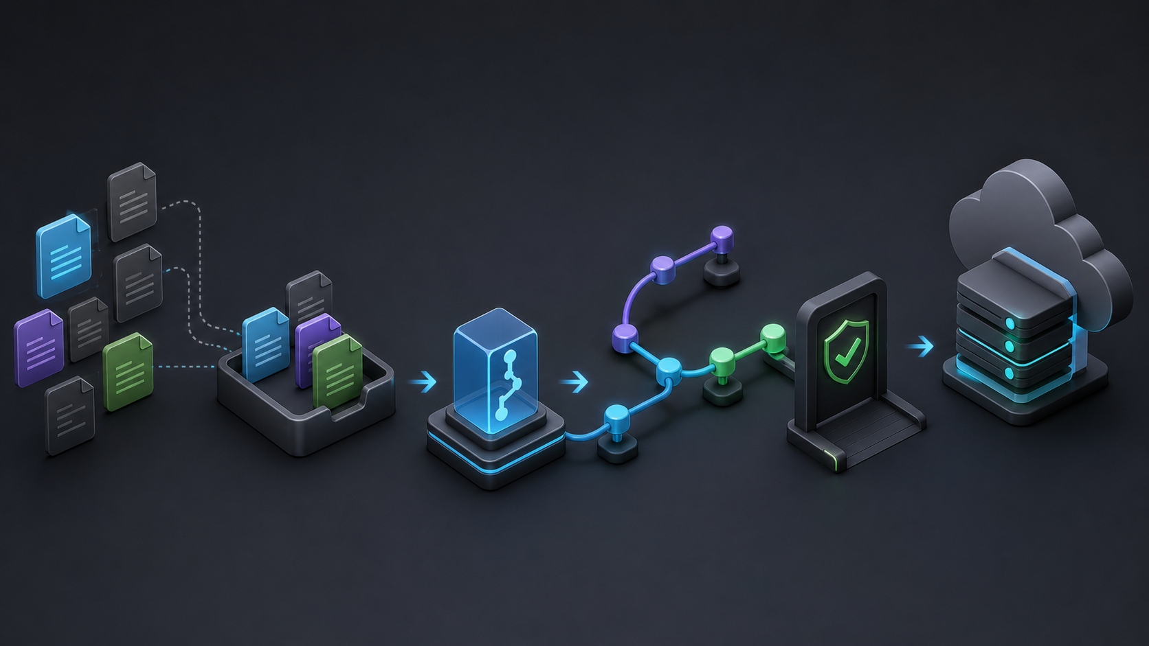 A conceptual safe Git workflow from working files to reviewed cloud synchronization