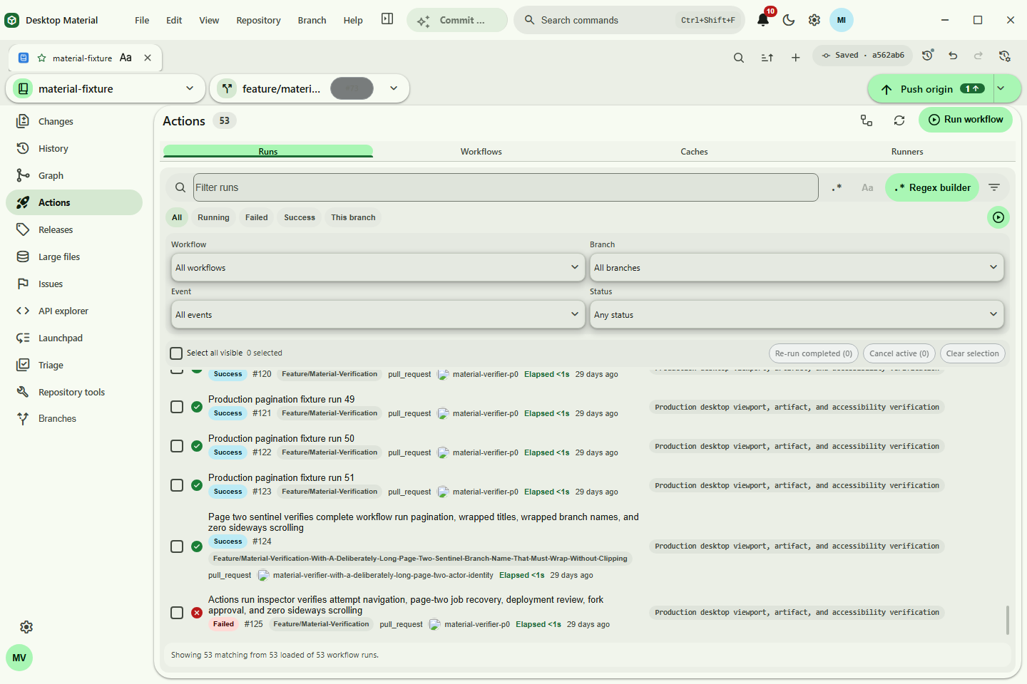 Headless Actions sentinel evidence with wrapped content and no clipping