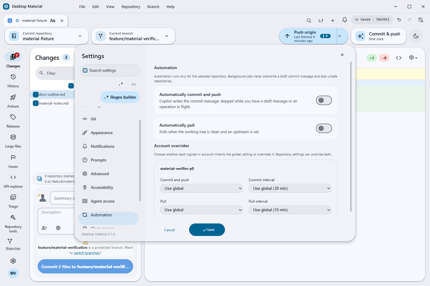 Automation preferences with global and account overrides