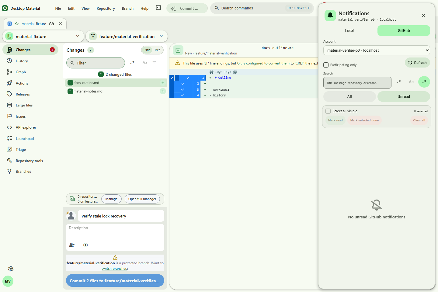 Account-aware GitHub notifications