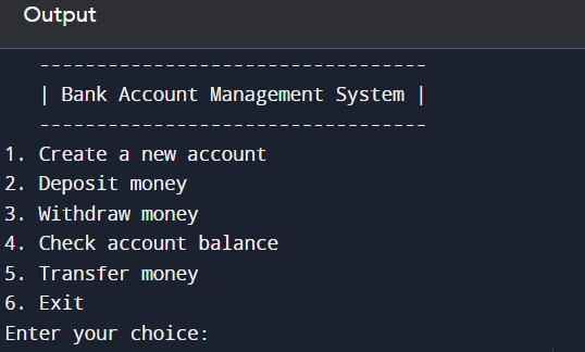 bank system