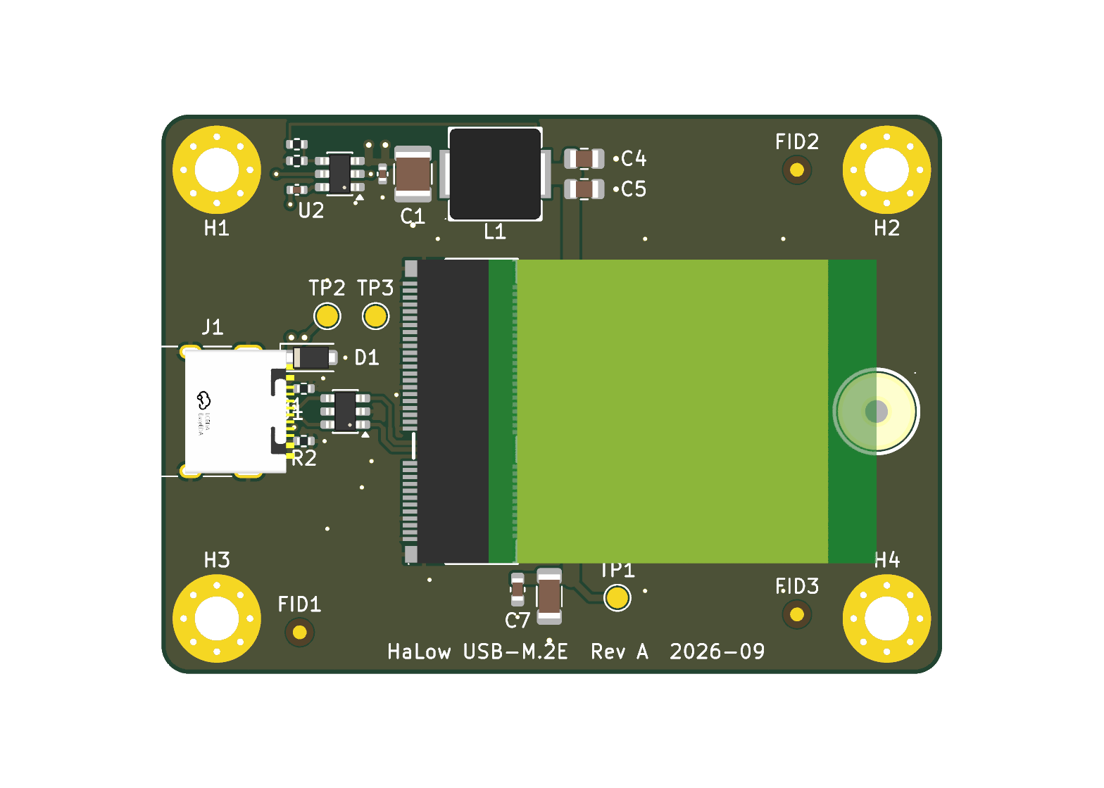 USBC M2E HaLow Adapter, from the project README