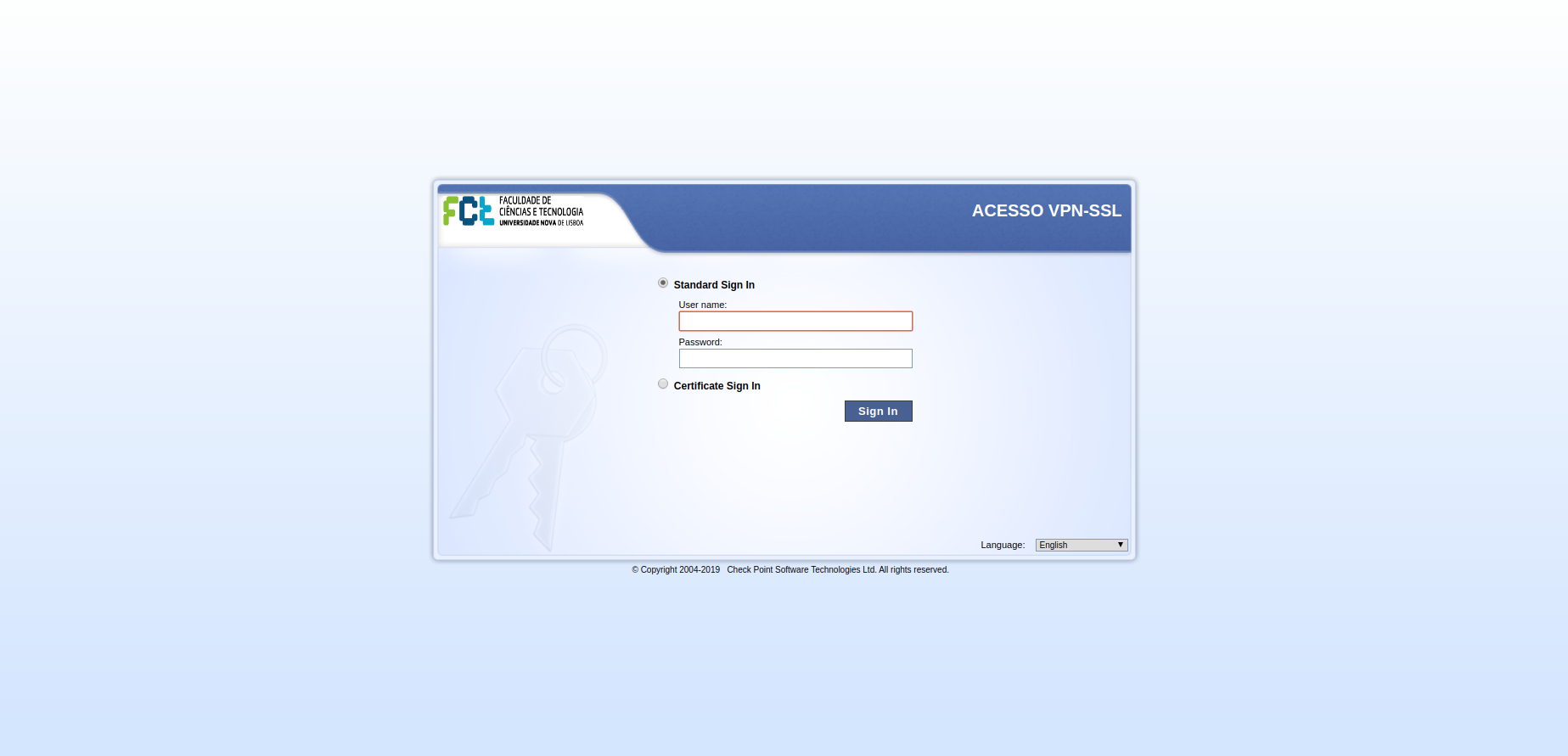 vpn login page