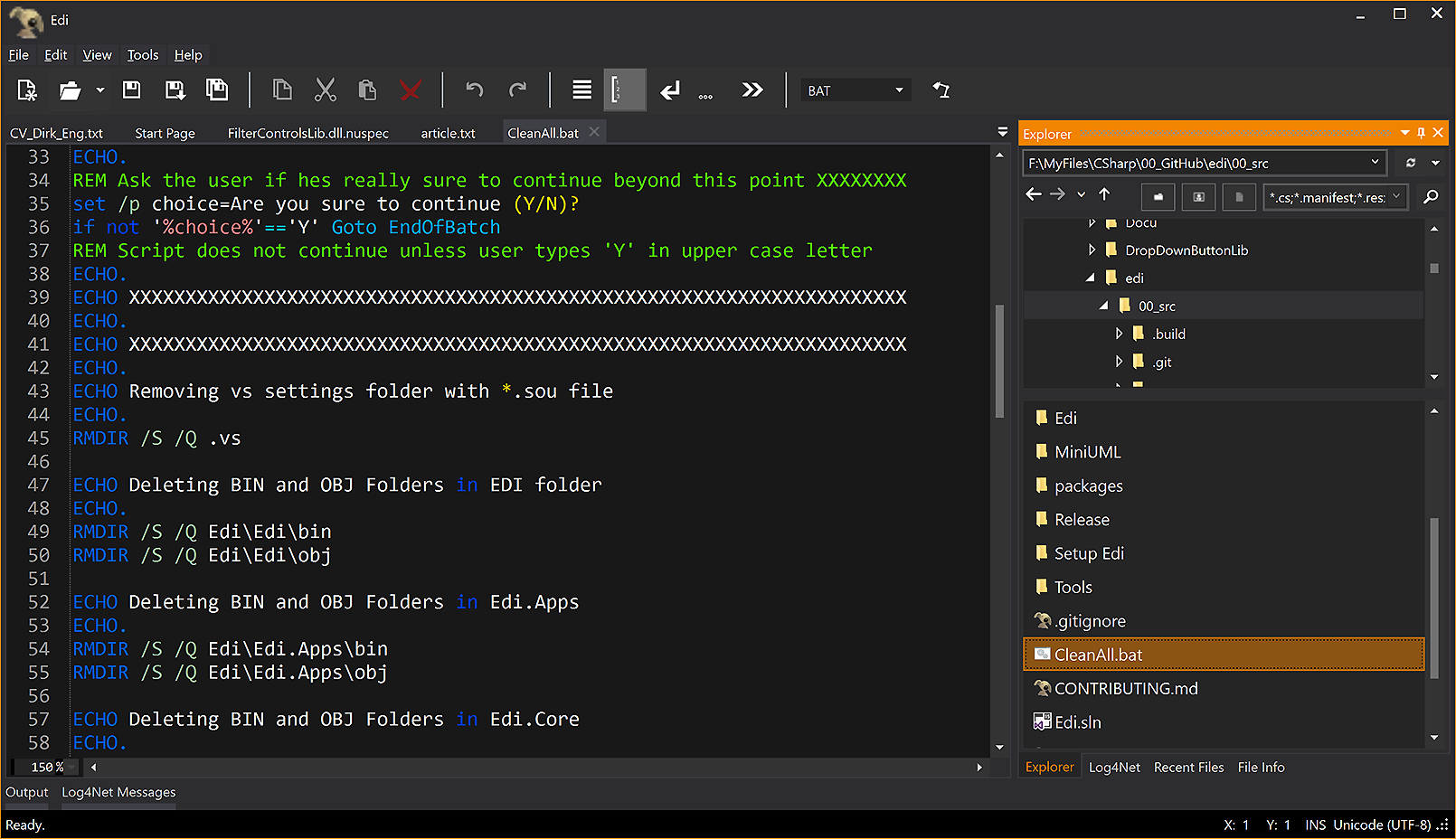 Github Dirkster99 Edi Edi The Open Source Text Editor Ide Based On Avalondock And Avalonedit