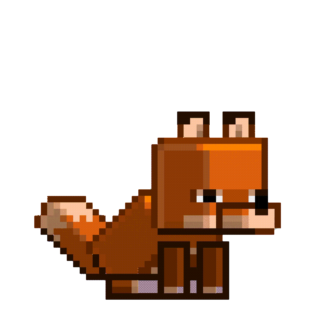 pixel fox mascot