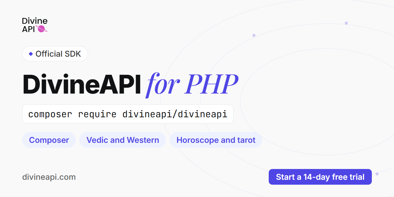 Astrology API PHP SDK (DivineAPI)