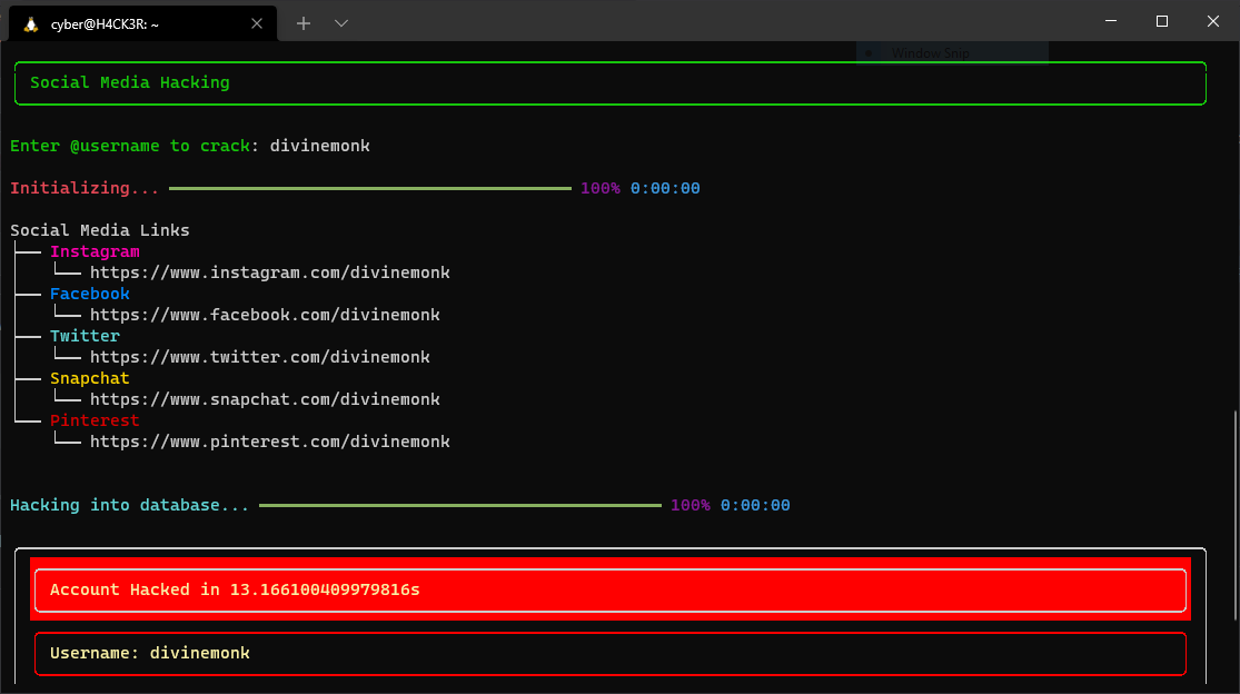 Terminal - Just Hacking