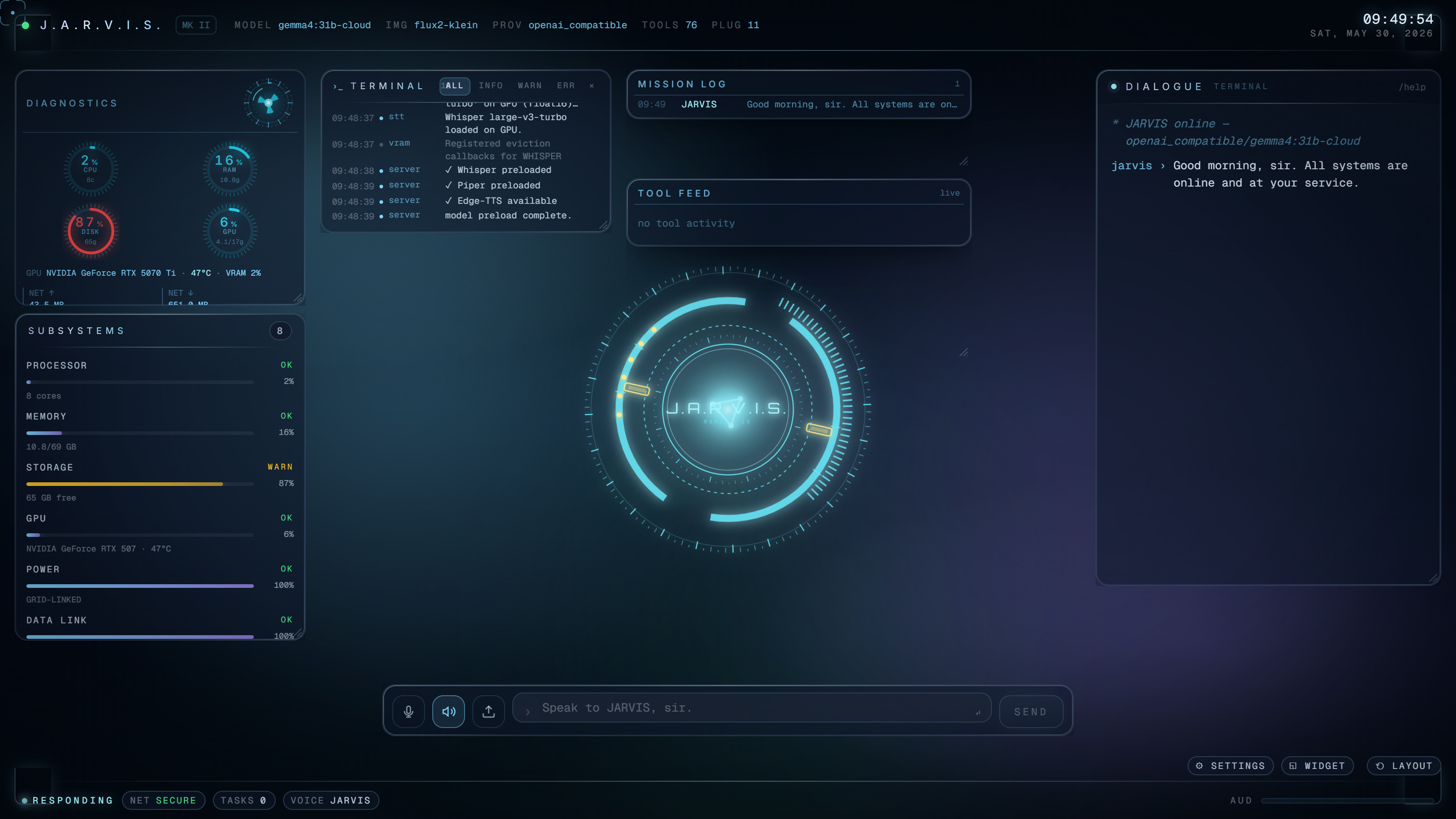 J.A.R.V.I.S. HUD