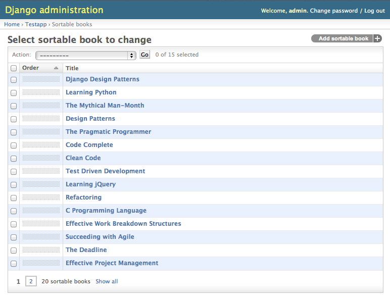 Sortable List View