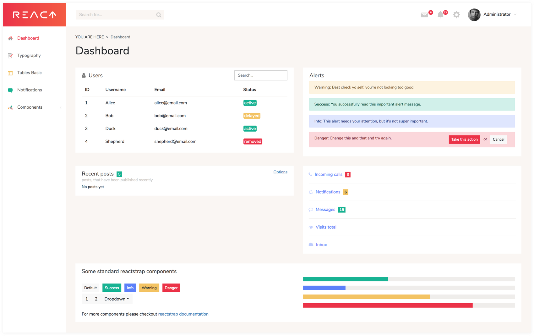 react-dashboard