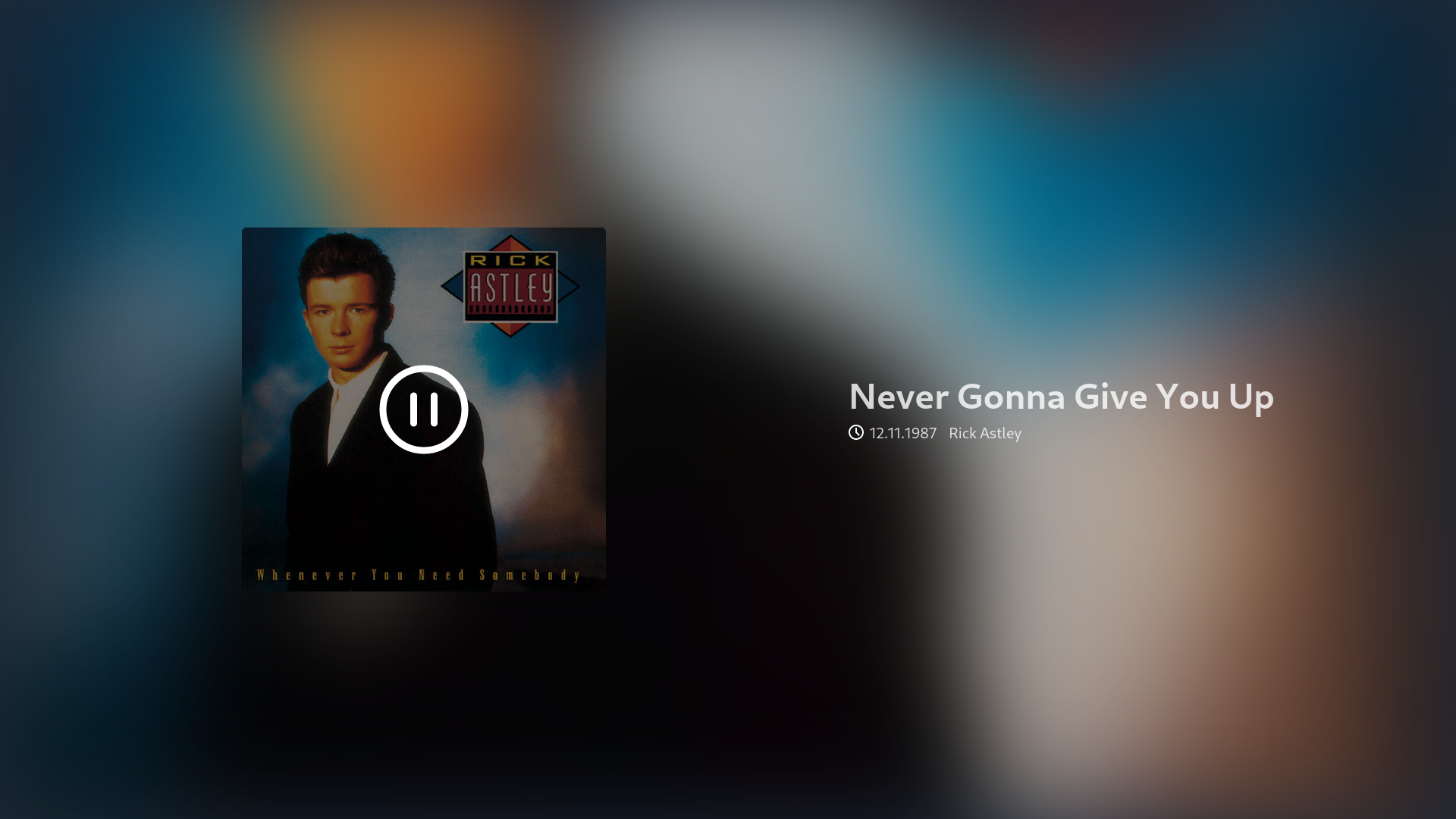 Never Gonna Give You Up Paused