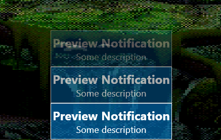 Default notifications