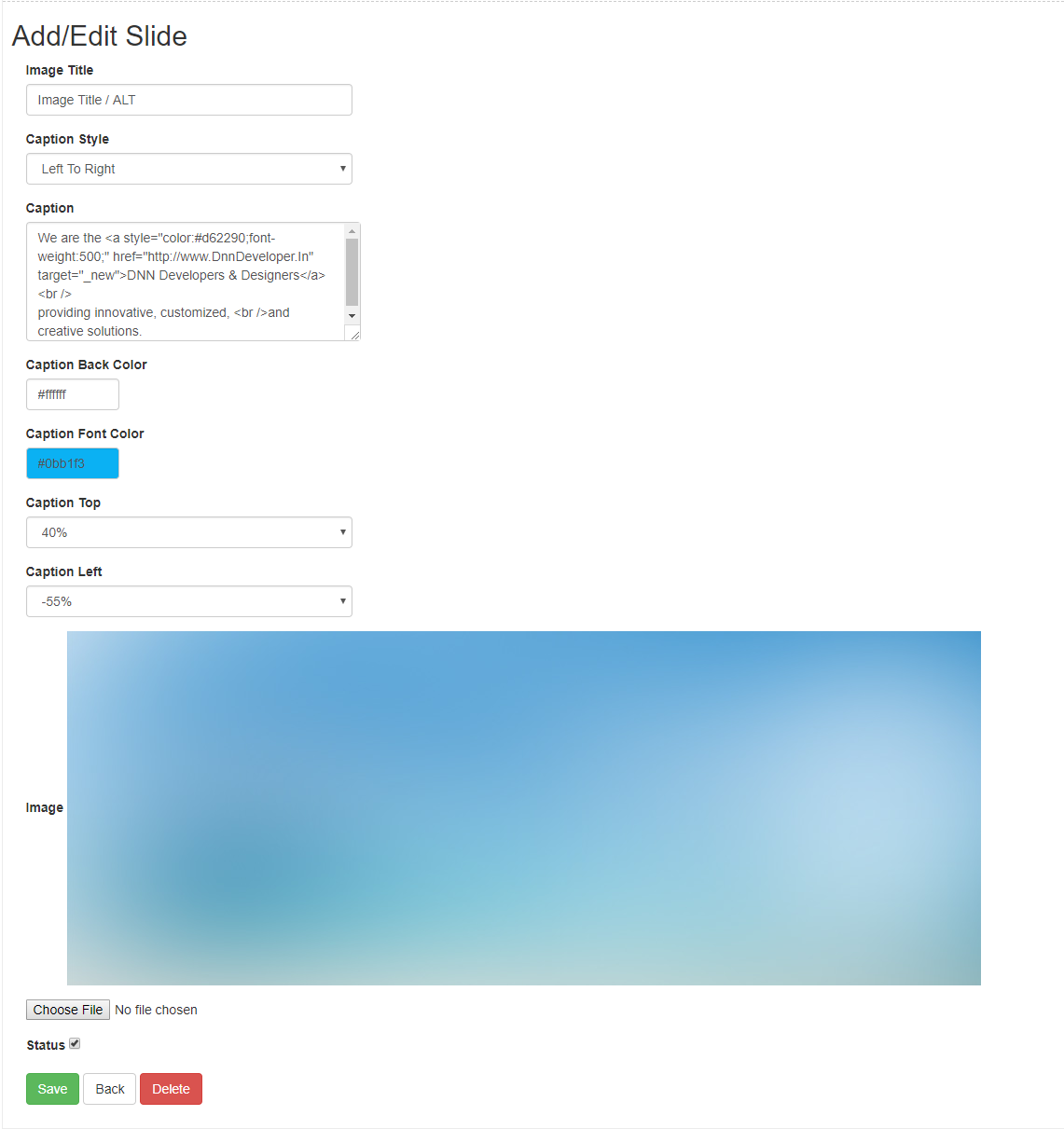 Image Slide Module DNN Store > Home > Product Details > Image Slider / Carousel with ...
