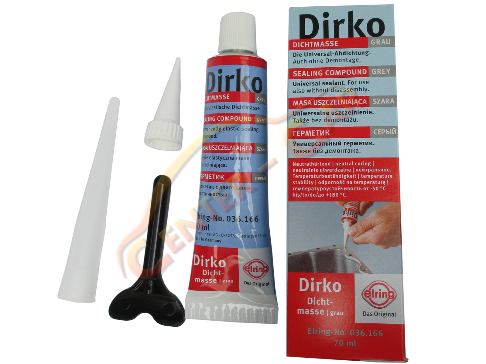 DIRKO S Silikon PROFI PRESS HT Schwarz Dichtmasse +300°C 200 ml