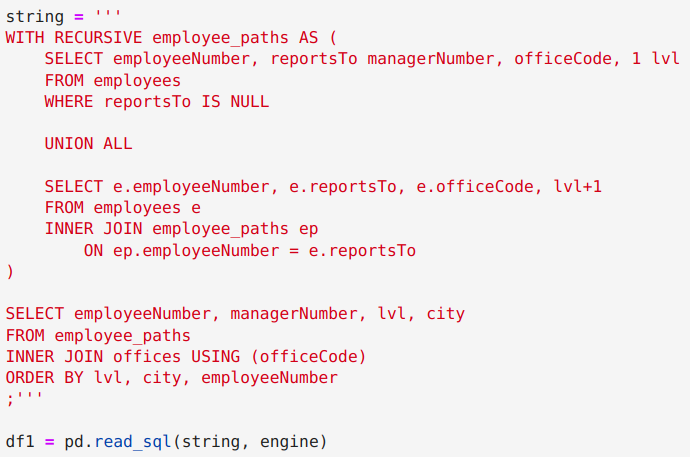 MySQL RECURSIVE CTE