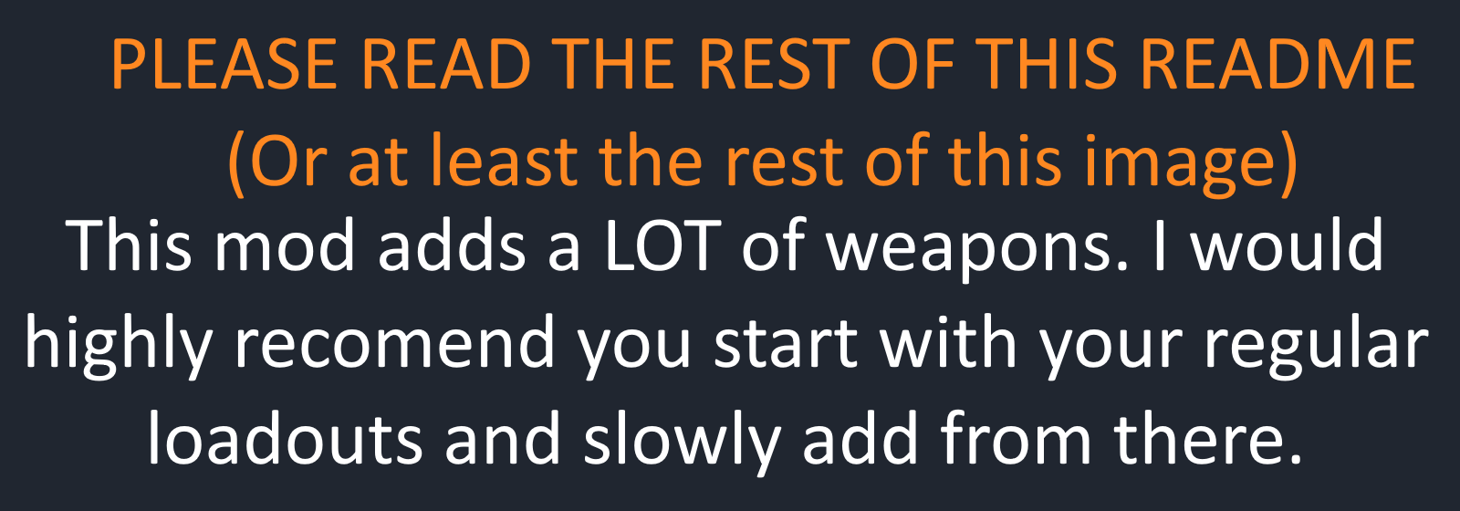 Please read the rest of this README. This is not a mod you simply pick up.