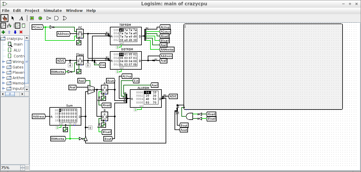 Logisim circuit