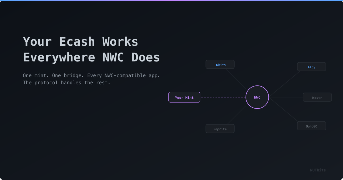 Cover image for Your Ecash Works Everywhere NWC Does