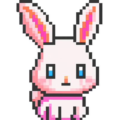 Bunny Pixelart Logo