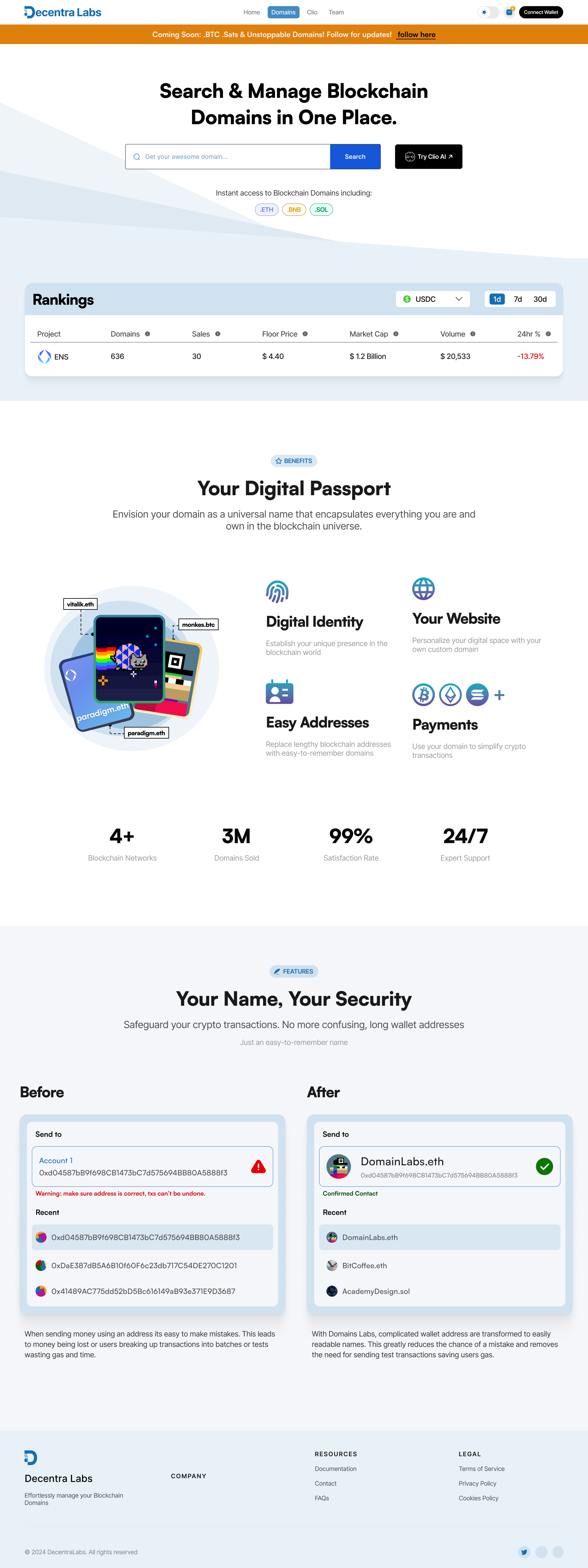 Domain Labs Home desktop light design