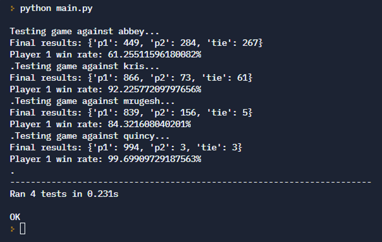 Markov chain Rock Paper Scissors project preview